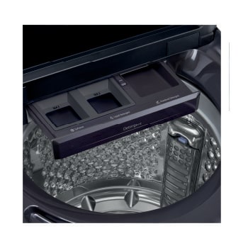 Lavadora de 23kg con AI DD™, Ciclo PetCare, ThinQ™, Lavado a Vapor y Tina de Acero Inoxidable, Platinum Black